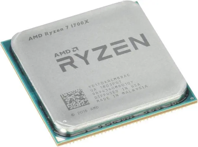 Alt view image 2 of 2 - AMD RYZEN 7 1700X 8-Core 3.4 GHz (3.8 GHz Turbo) Socket AM4 95W YD170XBCM88AE Desktop Processor