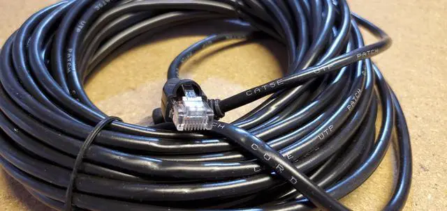 Alt view image 2 of 4 - 10-Pack of 50ft Cat5e UTP Ethernet Network LAN Patch Cables - Black - 50 Feet
