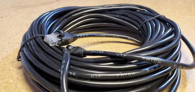 Alt view image 3 of 4 - 10-Pack of 50ft Cat5e UTP Ethernet Network LAN Patch Cables - Black - 50 Feet