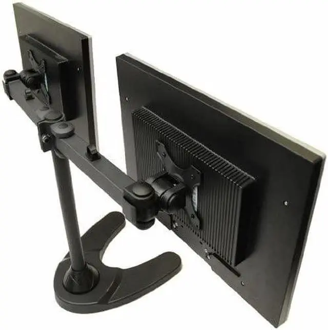 Alt view image 5 of 6 - Dual Freestanding Monitor Stand Holds Monitors up to 24" - Standard Vesa Mount