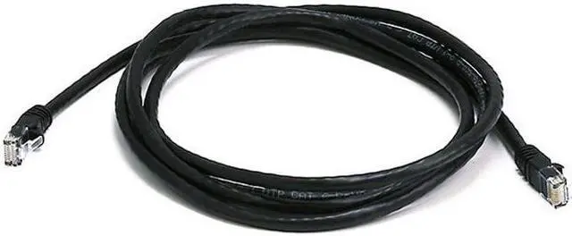 Alt view image 3 of 17 - Monoprice Cat5e Ethernet Patch Cable - 7 Feet - Black | Network Internet Cord - RJ45, Stranded, 350Mhz, UTP, Pure Bare Copper Wire, 24AWG