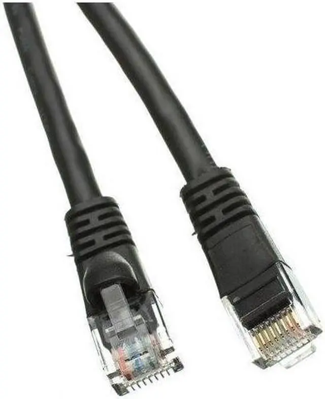 Main image of BattleBorn 1 Foot Cat5e Cat5 Network Ethernet RJ45 UTP LAN Cable Cord - Black
