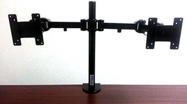 Alt view image 3 of 14 - Monmount Premium Dual Monitor Arm Mount - Complete Kit