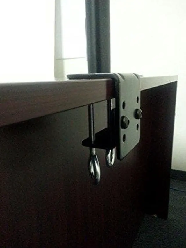 Alt view image 6 of 14 - Monmount Premium Dual Monitor Arm Mount - Complete Kit