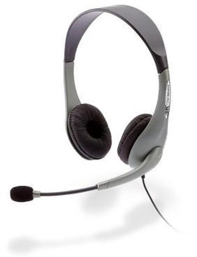 Main image of Cyber Acoustics AC-201 3.5mm Binaural Headset with Boom Mic Microphone