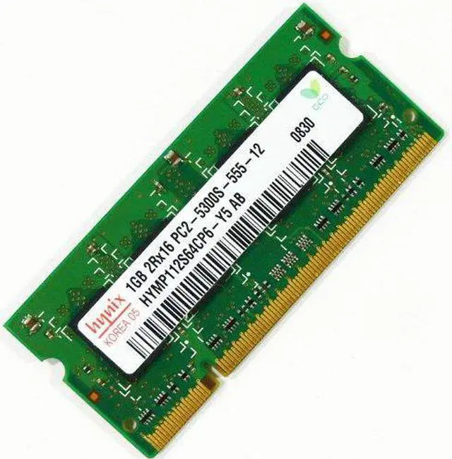 Main image of Hynix 1GB DDR2 RAM PC2-5300 200-Pin Laptop SODIMM