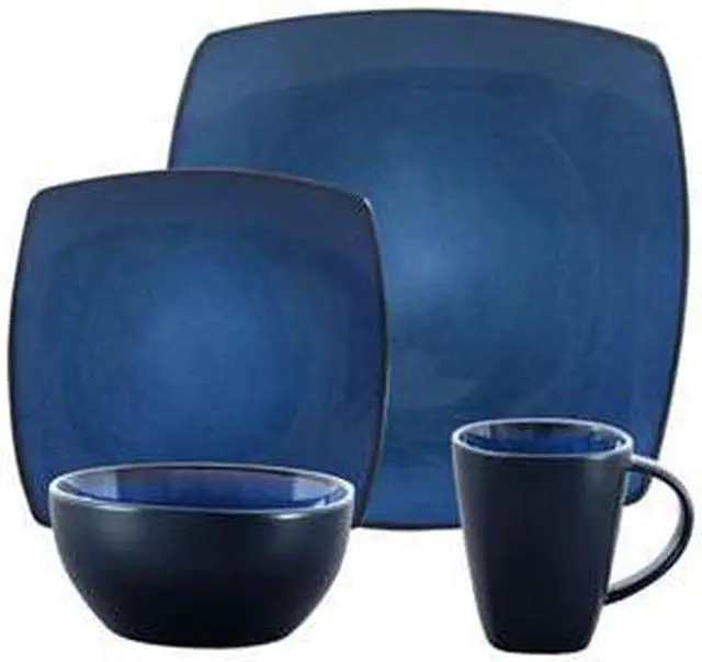 Main image of GIBSON 68632.16 SoHo Lounge Stoneware Blue16pc