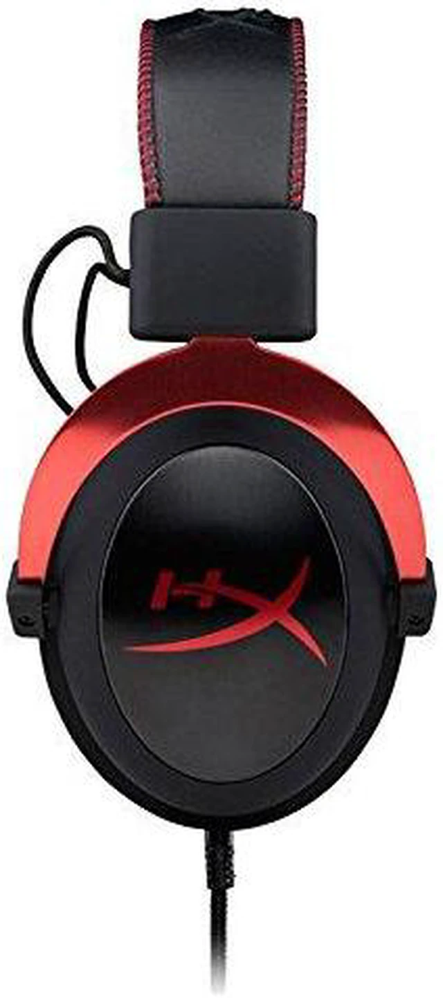 Alt view image 2 of 3 - HyperX Cloud II Headset - Mini-phone (3.5mm) - Wired - 60 Ohm - 15 Hz - 25 kHz - Over-the-head - Binaural - Circumaural - 3.28 ft Cable - Condenser Microphone - Noise Canceling - Red