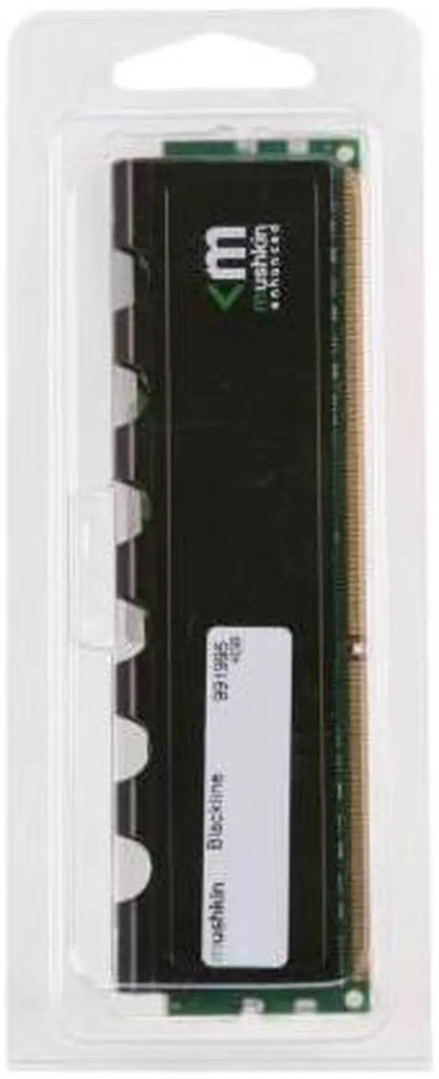 Alt view image 3 of 3 - Mushkin 991995 - 4GB DDR3 PC3-12800 9-9-9-24 Blackline