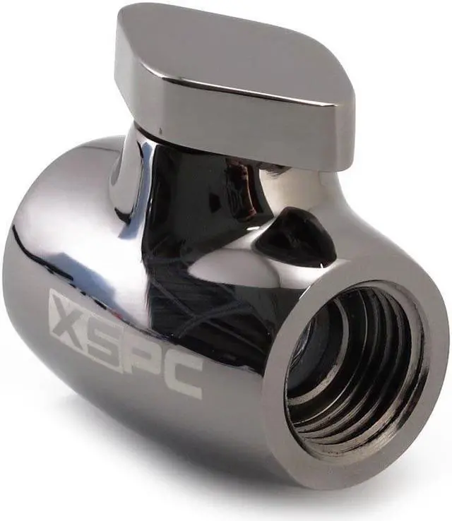 Alt view image 3 of 11 - XSPC Ball Valve G1/4 (Black Chrome)"