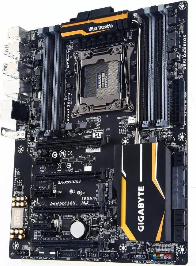 Alt view image 2 of 5 - Gigabyte LGA2011-3 X99 4 WAY SLI Crossfire ATX Motherboards GA-X99-UD4P