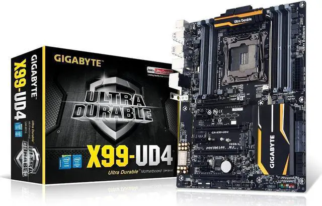 Alt view image 4 of 5 - Gigabyte LGA2011-3 X99 4 WAY SLI Crossfire ATX Motherboards GA-X99-UD4P