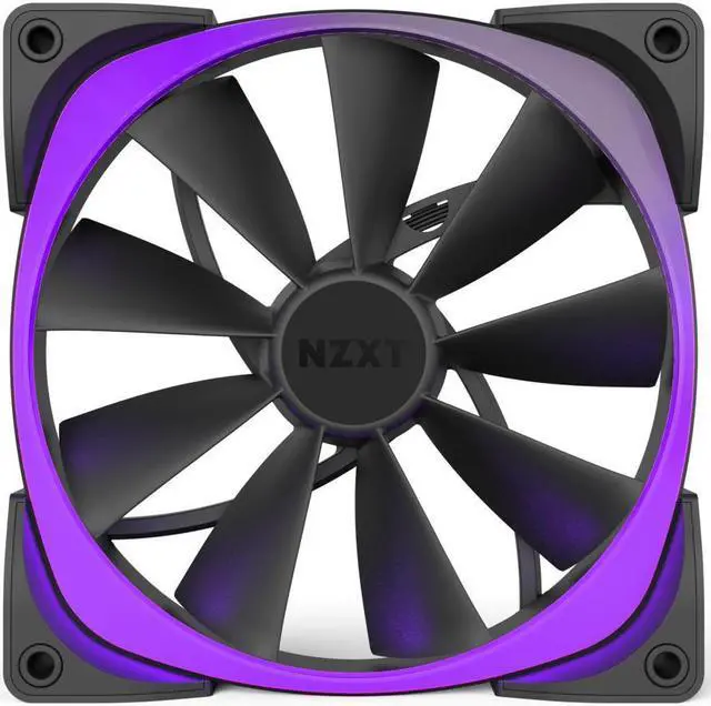 Alt view image 9 of 12 - NZXT RF-AR120-T1 RGB LED Aer RGB120 Triple Pack 3 x Advanced RGB LED PWM Fan for HUE+