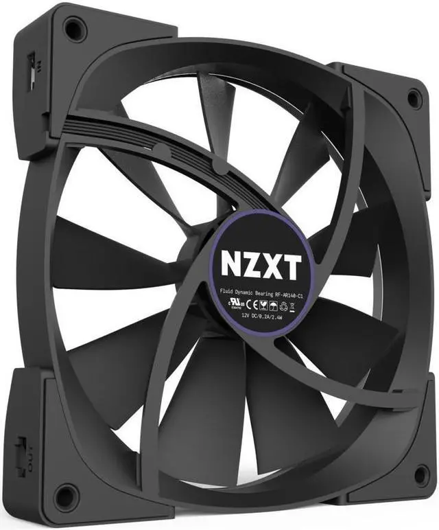 Alt view image 10 of 12 - NZXT RF-AR120-T1 RGB LED Aer RGB120 Triple Pack 3 x Advanced RGB LED PWM Fan for HUE+