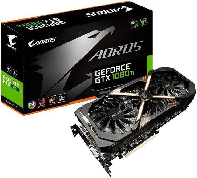 Alt view image 5 of 5 - Refurb Gigabyte AORUS GeForce GTX 1080 Ti 11GB Graphic Cards GV-N108TAORUS-11GD