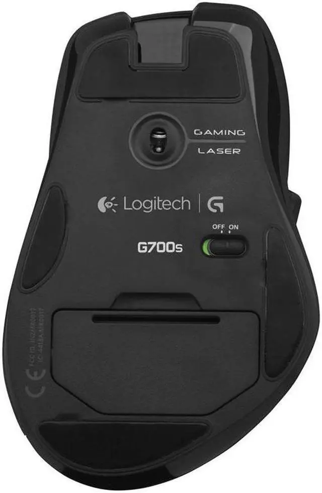 Alt view image 8 of 9 - Logitech G700s 910-003584 Black 13 Buttons 1 x Wheel USB Wired / Wireless Laser Rechargeable Gaming Mouse
