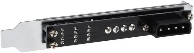Main image of Alphacool Phobya PCI Slot Cover 4Pin Molex & 3x - 4Pin PWM Fan Plug