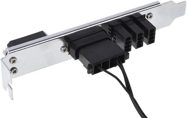 Alt view image 5 of 6 - Alphacool Phobya PCI Slot Cover 4Pin Molex & 3x - 4Pin PWM Fan Plug