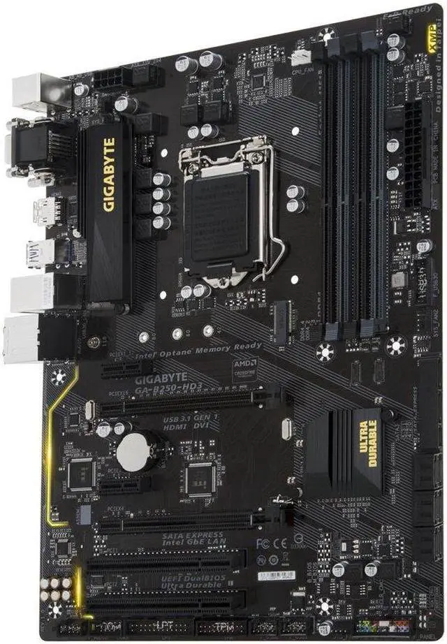 Alt view image 3 of 5 - GIGABYTE GA-B250-HD3 LGA1151 Intel ATX DDR4 MOTHERBOARD ONLY