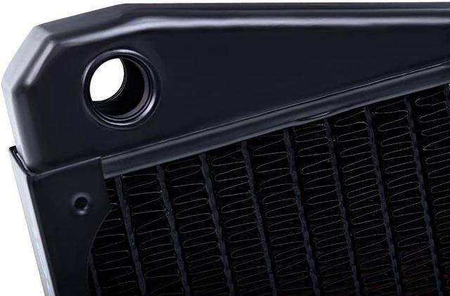 Alt view image 5 of 15 - Alphacool NexXxos ST30 Full Copper X-Flow Radiator 240, 120mm x 2, Dual Fan, Black