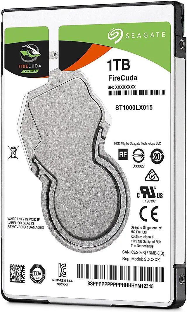 Alt view image 3 of 8 - Seagate Firecuda Gaming 1TB 2.5-Inch SATA 6GB/s 5400rpm 128 MB Cache Internal Hard drive ST1000LX015