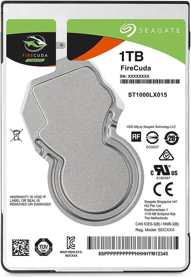 Main image of Seagate Firecuda Gaming 1TB 2.5-Inch SATA 6GB/s 5400rpm 128 MB Cache Internal Hard drive ST1000LX015