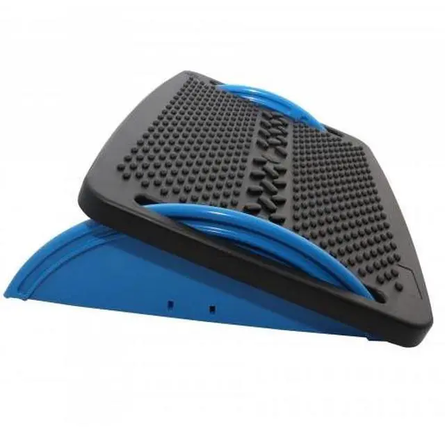 Alt view image 5 of 15 - IO Crest Ergonomic Floating Tilt Foot Rest Textured Surface Reduce Muscle Strain, Black Blue (SY-ACC65076)