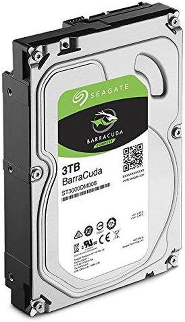 Alt view image 4 of 7 - Seagate BarraCuda ST3000DM008 3TB 7200 RPM SATA 6GB/s 3.5" Internal Hard Drive