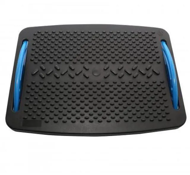 Alt view image 2 of 15 - IO Crest Ergonomic Floating Tilt Foot Rest Textured Surface Reduce Muscle Strain, Black Blue (SY-ACC65076)