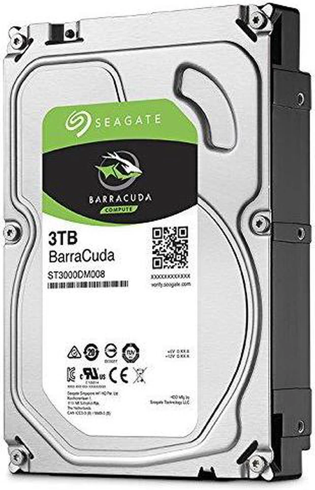 Alt view image 5 of 7 - Seagate BarraCuda ST3000DM008 3TB 7200 RPM SATA 6GB/s 3.5" Internal Hard Drive