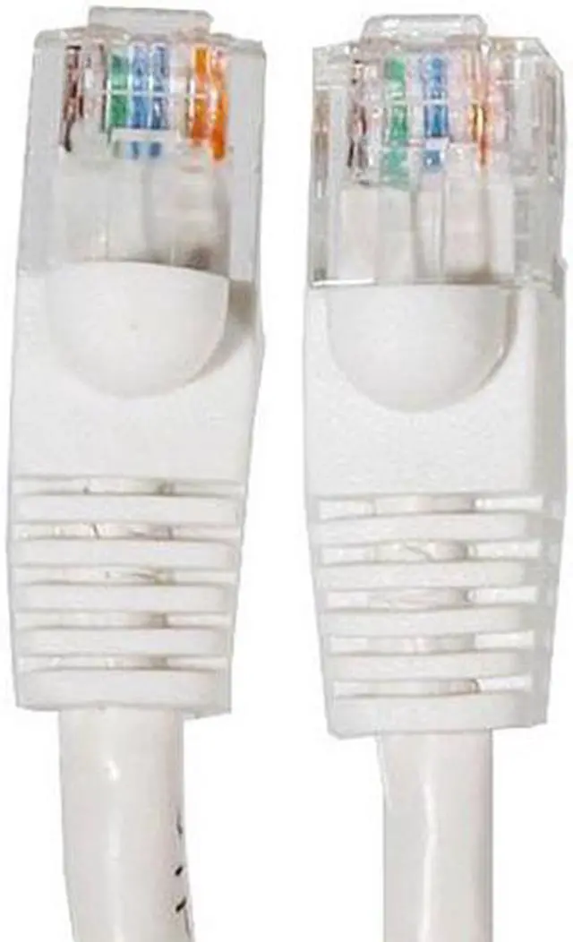 Main image of 2' Ft Cat5e 350MHz RJ45 Cable White 2 Foot Ethernet Network UTP LAN Patch Cat5