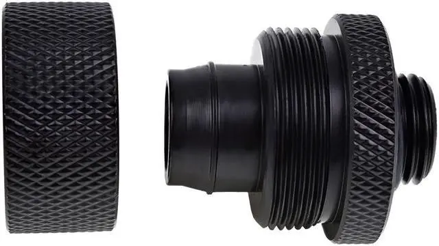 Alt view image 3 of 8 - Alphacool Eiszapfen G1/4" to 13mm ID 19mm OD Compression Fitting Black 6 Pack