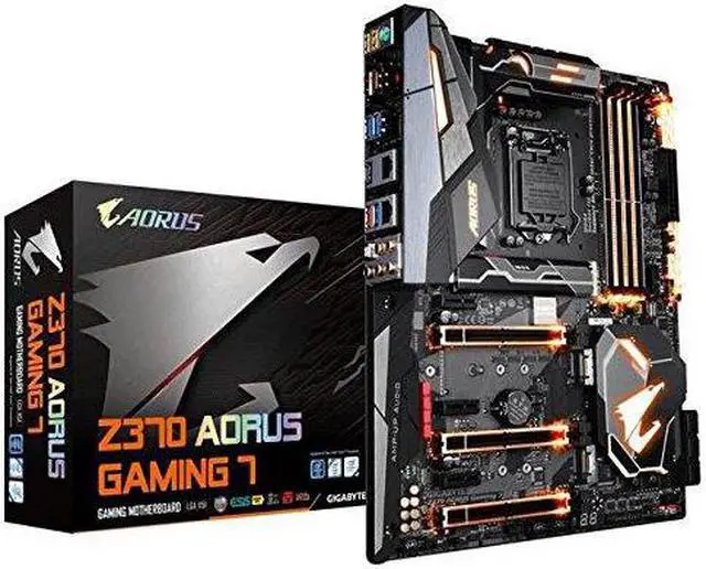 Alt view image 5 of 9 - GIGABYTE Z370 AORUS Gaming 7 (rev. 1.0) LGA 1151 (300 Series) Intel Z370 HDMI SATA 6Gb/s USB 3.1 ATX Intel Motherboard