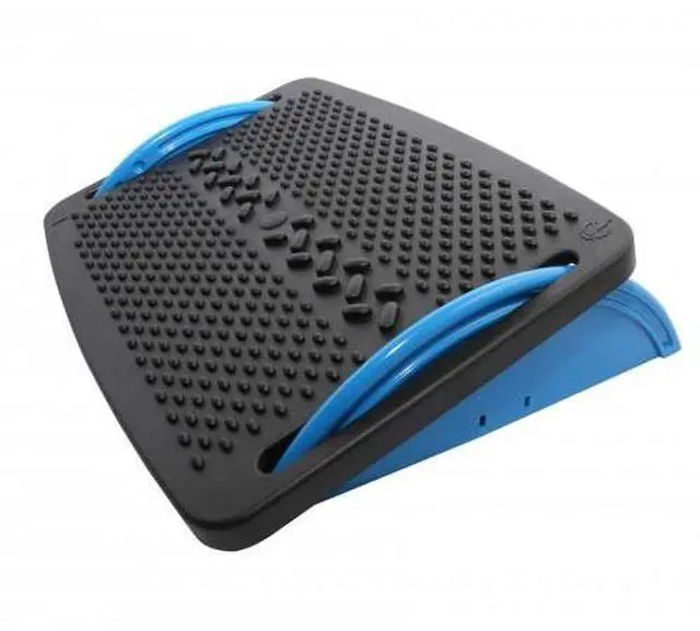 Alt view image 4 of 15 - IO Crest Ergonomic Floating Tilt Foot Rest Textured Surface Reduce Muscle Strain, Black Blue (SY-ACC65076)