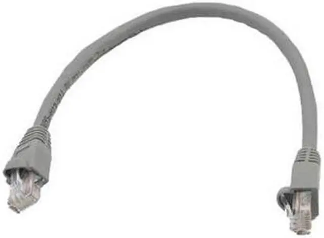 Main image of 1ft foot RJ45 Cat5e Ethernet Network UTP LAN Cable (Gray) w/ Molded Boot