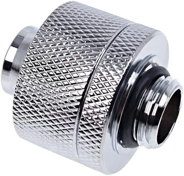 Alt view image 2 of 9 - Alphacool Eiszapfen 1/2" ID x 3/4" OD G1/4 Compression Fitting - Chrome Sixpack (17241)