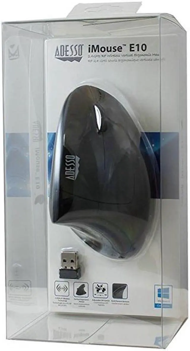 Alt view image 2 of 19 - 2.4ghz Rf Vertical Ergo Mouse