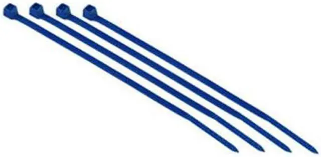 Alt view image 3 of 4 - Monoprice Cable Tie 4 inch 18LBS, Blue (2 Packs of 100)