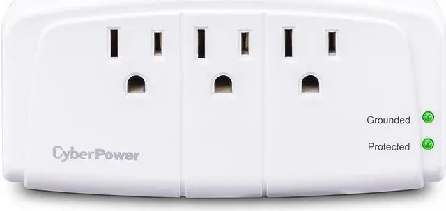 Main image of CyberPower CSB300W Essential 3-Outlet Surge Suppressor w/ Wall Tap Plug