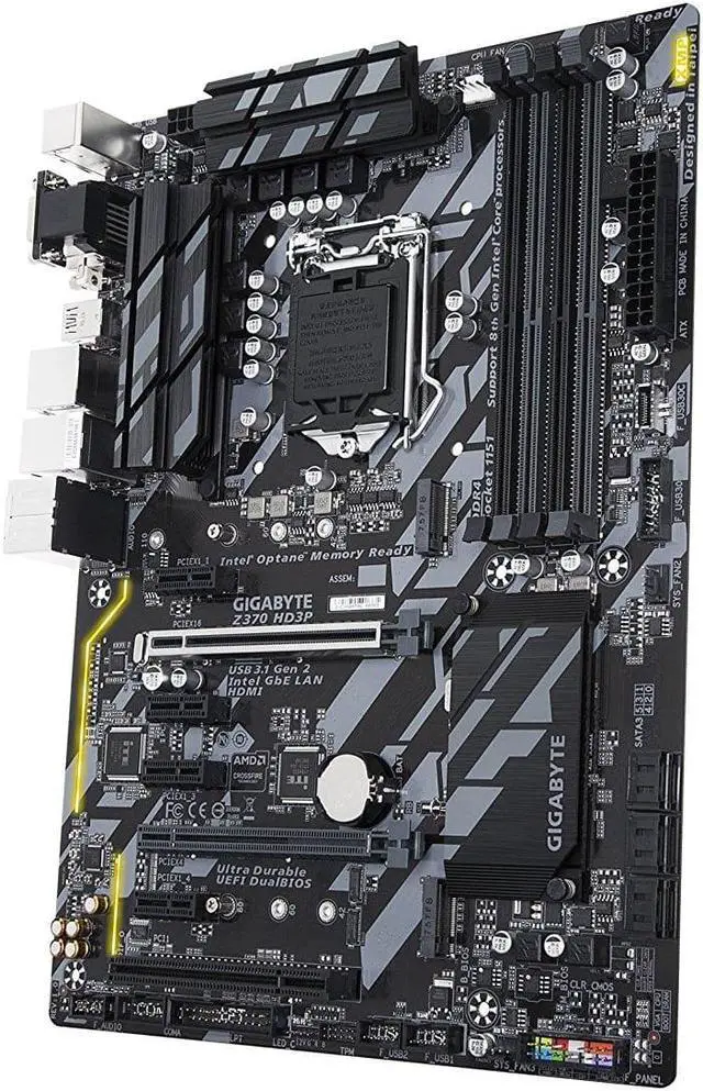 Alt view image 3 of 5 - GIGABYTE Z370 HD3P (rev. 1.0) LGA1151 (300 Series) Intel HDMI SATA 6Gb/s USB 3.1 ATX Motherboard