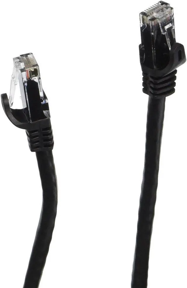 Main image of Monoprice Cat6 Ethernet Patch Cable - 50 Feet - Black | Network Internet Cord - RJ45, Stranded, 550Mhz, UTP, Pure Bare Copper Wire, 24AWG - Flexboot Series