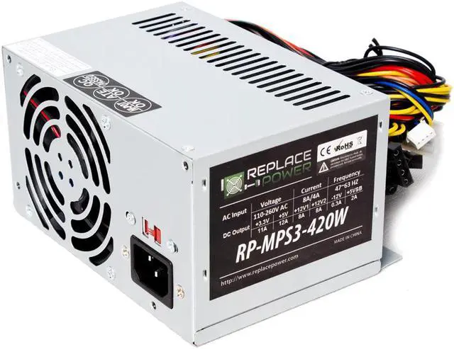 Alt view image 2 of 4 - Replace Power RP-MPS3-420 420W Micro PS3 Power Supply