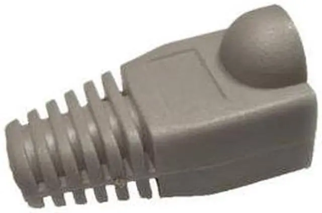 Main image of BattleBorn 100 Pack RJ45 Boots Gray Cat5 Cat5E Cat6 Network Ethernet 100pc Lot