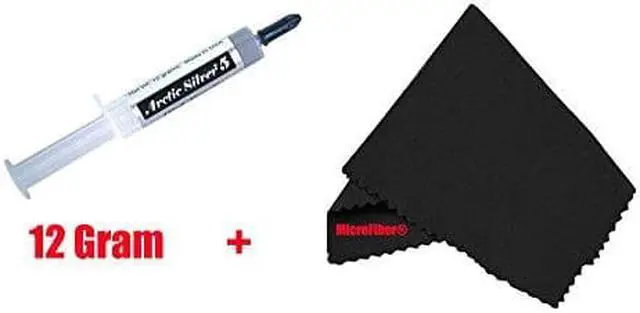 Alt view image 3 of 3 - Arctic Silver AS5-12G-MF Silver 5 Thermal Compound and MicroFiber