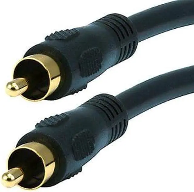 Alt view image 4 of 16 - Monoprice 3ft Coaxial Audio/Video RCA Cable M/M RG59U 75ohm (for S/PDIF, Digital Coax, Subwoofer & Composite Video)