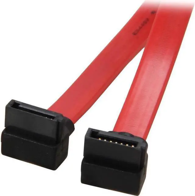 Main image of 3ft foot SATA Serial ATA Cable Cord w/ Dual Right-Angle Connectors
