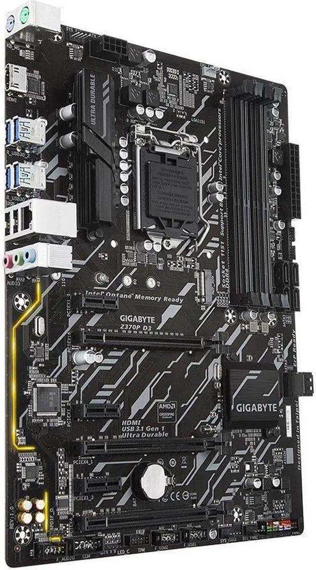 Alt view image 4 of 4 - GIGABYTE Z370P D3 (rev. 1.0) LGA 1151 (300 Series) Intel Z370 HDMI SATA 6Gb/s USB 3.1 Motherboard
