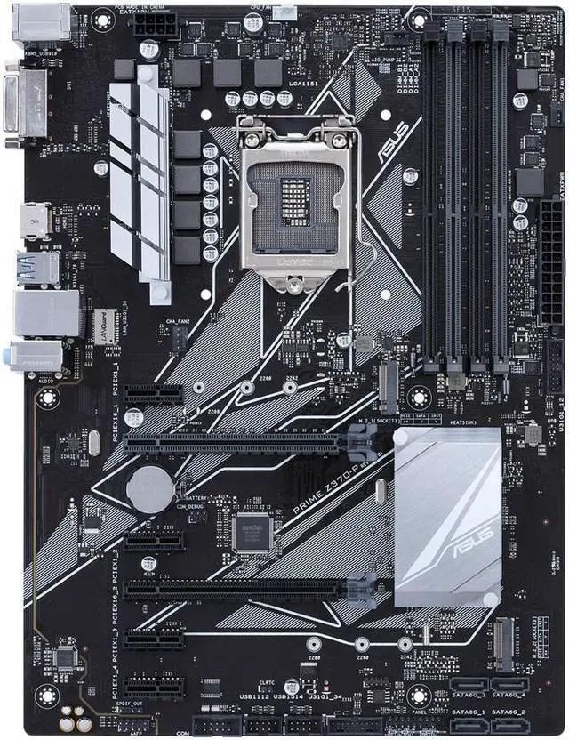Alt view image 5 of 15 - ASUS Prime Z370-P LGA 1151 (300 Series) Intel Z370 HDMI SATA 6Gb/s USB 3.1 ATX Intel Motherboard