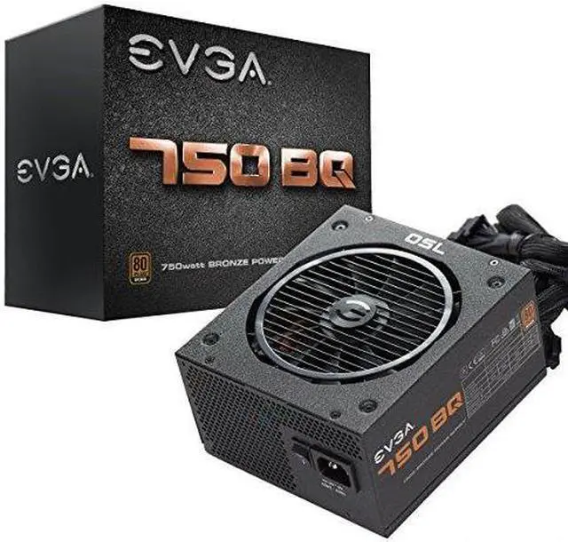 Main image of EVGA 750 BQ, 80+ BRONZE 750W, Semi Modular, 110-BQ-0750-V1