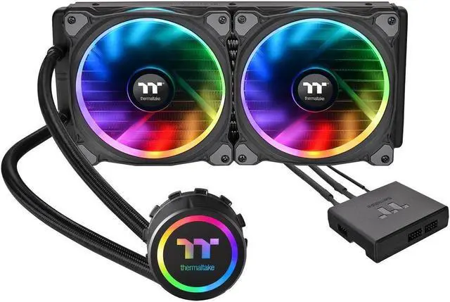 Alt view image 13 of 16 - Thermaltake Floe Riing RGB 280 TT Premium Edition CL-W167-PL14SW-A Water Cooler